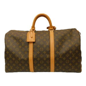 Louis Vuitton Keepall Monogram Boston Bag Padlock Lock